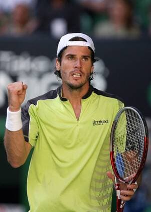 Thomas Haas (Deutschland) - Jubel Tennis Herren Australian Open 2007, Grand Slam, ATP Tour Einzelbild Melbourne Tennis Herren Australian Open 2007, Grand Slam, ATP Tour Einzelbild Melbourne