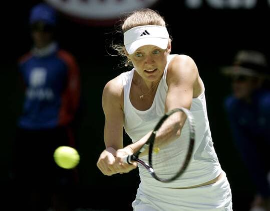 Anna Chakvetadse (Rußland) Tennis Damen Australian Open 2007, Grand Slam, WTA Tour Einzelbild Melbourne Tennis Damen Australian Open 2007, Grand Slam, WTA Tour Einzelbild Melbourne