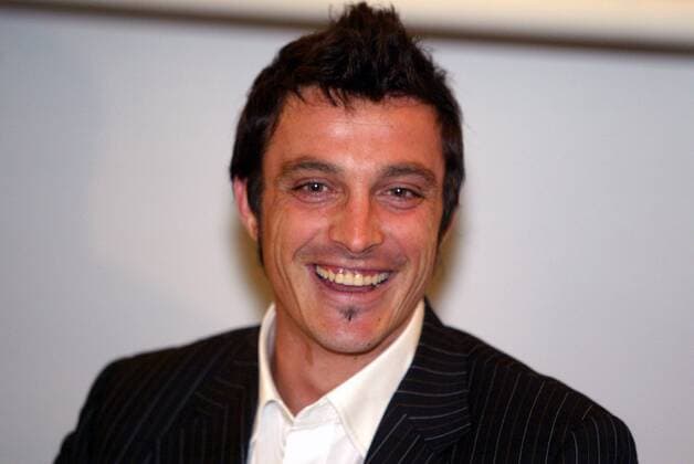 Massimo Oddo (Milan) gut gelaunt während der Pressekonferenz - Fußball Herren Serie A 2006 2007, 1. Italienische Liga, AC Mailand, Milan, Vdig Porträt Mailand Freude Fußball Herren Serie A 2006 2007, 1. Italienische Liga, AC Mailand, Milan, Vdig Porträt Mailand Freude