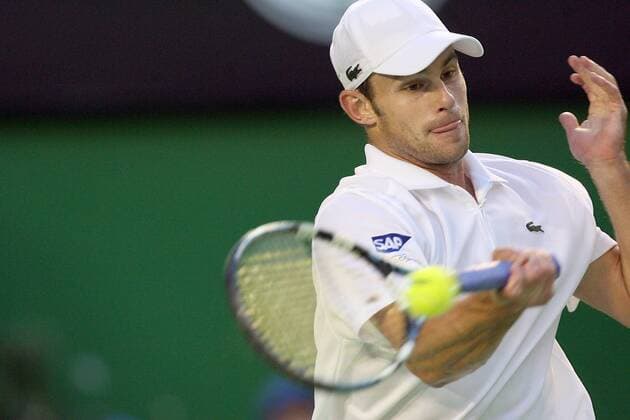 Andy Roddick (USA) Tennis Herren Australian Open 2007, ATP Tour, Grand Slam, Halbfinale Einzelbild Melbourne Tennis Herren Australian Open 2007, ATP Tour, Grand Slam, Halbfinale Einzelbild Melbourne