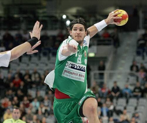 Laszlo Nagy (Ungarn) Handball WM Herren WM 2007, Länderspiel, Nationalteam, Gruppe II, Nationaltrikot Einzelbild Mannheim Dynamik, Handball WM Herren WM 2007, Länderspiel, Nationalteam, Gruppe II, Nationaltrikot Einzelbild Mannheim Dynamik,