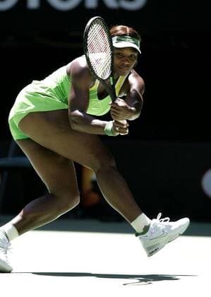 Serena Williams (USA) Tennis Damen Australian Open 2007, WTA Tour, Grand Slam, Halbfinale Einzelbild Melbourne Dynamik, Tennis Damen Australian Open 2007, WTA Tour, Grand Slam, Halbfinale Einzelbild Melbourne Dynamik,
