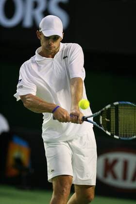Andy Roddick (USA) Tennis Herren Australian Open 2007, Grand Slam, ATP Tour Einzelbild Melbourne Tennis Herren Australian Open 2007, Grand Slam, ATP Tour Einzelbild Melbourne