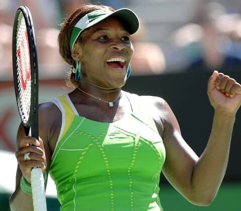Serena Williams (USA) - Schlussjubel -  Tennis Damen Australian Open 2007, Grand Slam, WTA Tour, Halbfinale Einzelbild Melbourne Freude, Tennis Damen Australian Open 2007, Grand Slam, WTA Tour, Halbfinale Einzelbild Melbourne Freude,
