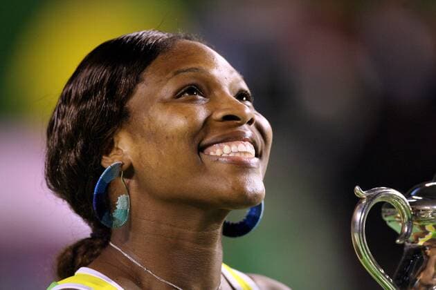 Siegerin Serena Williams (USA) jubelt über den Gewinn der Australian Open 2007 Tennis Damen Australian Open 2007, Grand Slam, WTA Tour, Finale, Endspiel, Vdig Porträt Melbourne Freude, Tennis Damen Australian Open 2007, Grand Slam, WTA Tour, Finale, Endspiel, Vdig Porträt Melbourne Freude,