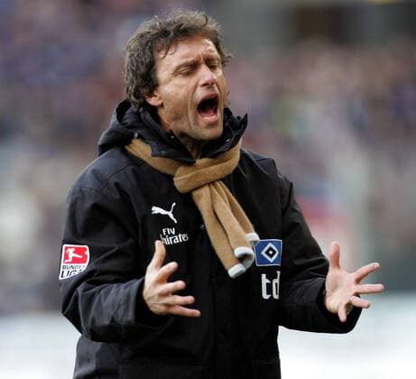 Trainer Thomas Doll (HSV) wütend Fußball 1. BL Herren Saison 2006 2007, Hamburger SV, Hamburg, Einzelbild Bielefeld Wut, Enttäuschung, Verzweiflung, Fußball 1. BL Herren Saison 2006 2007, Hamburger SV, Hamburg, Einzelbild Bielefeld Wut, Enttäuschung, Verzweiflung,