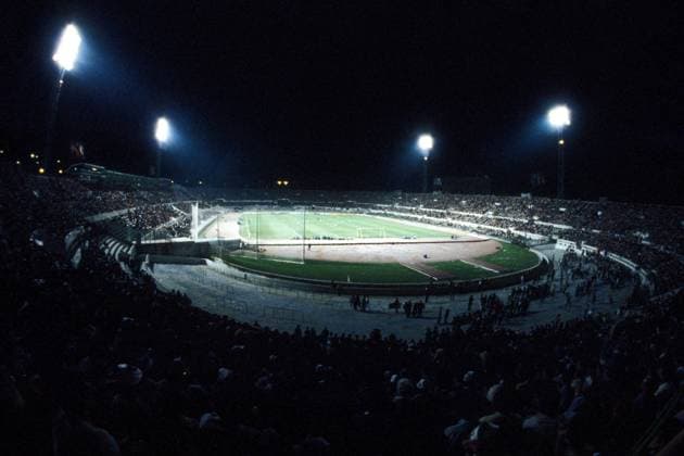 Flutlichtspiel im Römischen Olympiastadion Fußball Länderspiel Herren EM 1980, Nationalmannschaft, Gruppe A Totale Stadio Olimpico, Stadion, Olympiastadion Rom Fußball Länderspiel Herren EM 1980, Nationalmannschaft, Gruppe A Totale Stadio Olimpico, Stadion, Olympiastadion Rom