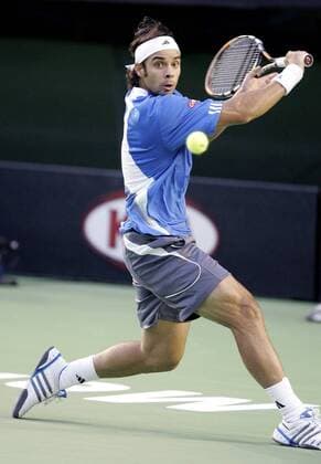 Fernando Gonzales (Chile) Tennis Herren Australian Open 2007, Grand Slam, ATP Tour, Finale, Endspiel Einzelbild Melbourne Tennis Herren Australian Open 2007, Grand Slam, ATP Tour, Finale, Endspiel Einzelbild Melbourne