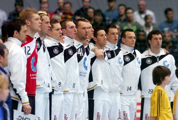 Nationalhymne Deutschland Handball WM Herren WM 2007, Länderspiel, Nationalteam, Hauptrunde, Gruppe I, 1 Totale Dortmund Handball WM Herren WM 2007, Länderspiel, Nationalteam, Hauptrunde, Gruppe I, 1 Totale Dortmund