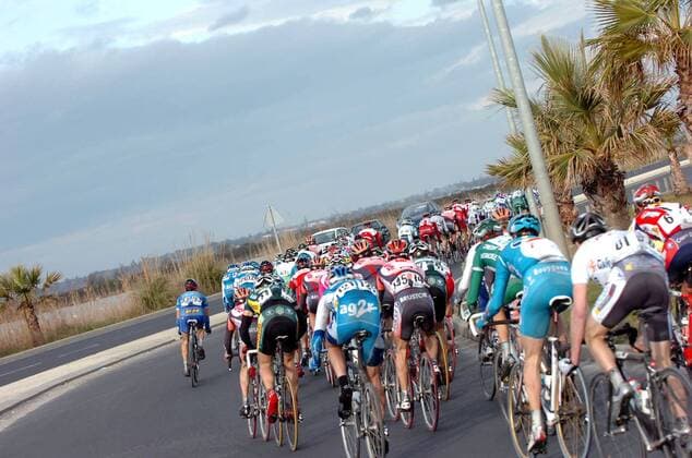 Teilnehmerfeld der Etoile de Besseges 2007 -  Radsport Herren Etoile de Besseges 2007, Straßenradsport, Straße, Rad Totale 1. Etappe: Pezenas - Palavats les Flots Radsport Herren Etoile de Besseges 2007, Straßenradsport, Straße, Rad Totale 1. Etappe: Pezenas - Palavats les Flots