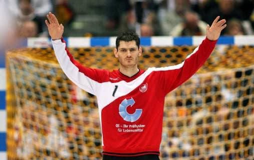 Torwart Henning Fritz (Deutschland) konzentriert Handball WM Herren WM 2007, Nationalteam, Nationaltrikot, Finale, Endspiel Einzelbild Köln Konzentration, Handball WM Herren WM 2007, Nationalteam, Nationaltrikot, Finale, Endspiel Einzelbild Köln Konzentration,