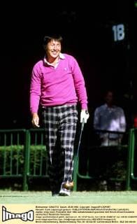 Masashi Ozaki (Japan) gut gelaunt -  (aflo0243) Golf Herren Golf 1992 Einzelbild Aufnahmedatum geschätzt Golf Herren Golf 1992 Einzelbild Aufnahmedatum geschätzt