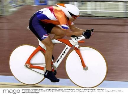 Olympiasiegerin Leontien Zijlaard van Moorsel (Niederlande) -  (oly2000091712) Radsport OS Sommer Damen Olympische Sommerspiele 2000, Rad, Bahn, Bahrrad, Radrennsport Einzelbild Sydney Radsport OS Sommer Damen Olympische Sommerspiele 2000, Rad, Bahn, Bahrrad, Radrennsport Einzelbild Sydney