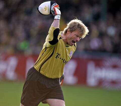 Torwart Oliver Kahn (Bayern) wütend Fußball 1. BL Herren Saison 2006 2007, FC Bayern München Einzelbild Aachen Enttäuschung, Verzweiflung, Wut, Fußball 1. BL Herren Saison 2006 2007, FC Bayern München Einzelbild Aachen Enttäuschung, Verzweiflung, Wut,