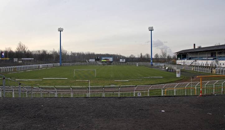 Bruno Plache Stadion, Heimspielstätte von Lok Leipzig Fußball Herren Saison 2006 2007, 1.FC Lokomotive Leipzig, Lok Totale Bruno Plache Stadion Leipzig Leere, Fußball Herren Saison 2006 2007, 1.FC Lokomotive Leipzig, Lok Totale Bruno Plache Stadion Leipzig Leere,
