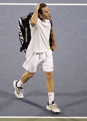 Thomas Haas (Deutschland) - Abgang Tennis Herren Dubai Tennis Championships 2007, Championship, ATP Tour Einzelbild o0 Halbfinale Dubai Tennis Herren Dubai Tennis Championships 2007, Championship, ATP Tour Einzelbild o0 Halbfinale Dubai