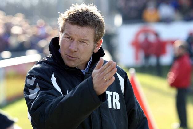Interimstrainer Torsten Flocken (Lübeck) gibt Anweisungen Fußball Herren Regionalliga Nord 2006 2007, 3. Liga, VfB Lübeck Porträt Kiel Fußball Herren Regionalliga Nord 2006 2007, 3. Liga, VfB Lübeck Porträt Kiel