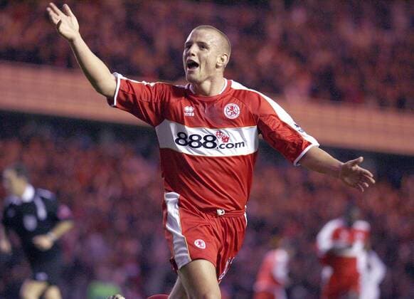 Lee Cattermole (Middlesbrough) - Torjubel - EDITORIAL USE ONLY. No use with unauthorised audio, video, data, fixture lists, club league logos or live services. Online in-match use limited to 120 images, no video emulation. No use in betting, games or single club league player publications. Fußball Herren English FA Cup 2006 2007, Englischer Pokal, Pokalspiel Einzelbild Middlesbrough Freude, Begeisterung Fußball Herren English FA Cup 2006 2007, Englischer Pokal, Pokalspiel Einzelbild Middlesbrough Freude, Begeisterung