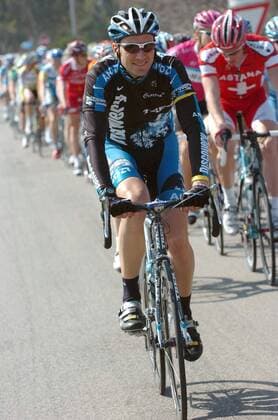 Ivan Basso (Italien Discovery Channel) -  Radsport Herren Tirreno Adriatico 2007, Straßenradsport, Straße, Rad, ProTour Einzelbild 1. Etappe: Civitavecchia - Civitavecchia Radsport Herren Tirreno Adriatico 2007, Straßenradsport, Straße, Rad, ProTour Einzelbild 1. Etappe: Civitavecchia - Civitavecchia