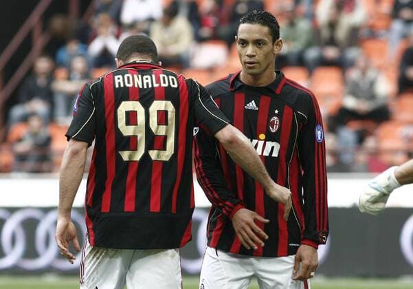 Ricardo Oliveira (re.) und Ronaldo (beide AC Mailand) -  Fußball Herren Serie A 2006 2007, 1. Italienische Liga, AC Mailand, Milan, Vdig Gruppe Mailand Fußball Herren Serie A 2006 2007, 1. Italienische Liga, AC Mailand, Milan, Vdig Gruppe Mailand