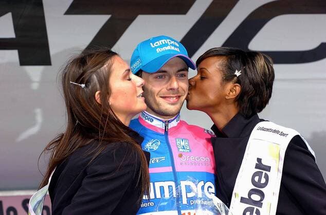 Matteo Bono (Italien Lampre) gewinnt die sechste Etappe der 42. Tirreno Adriatico 2007 -  Radsport Herren 42. Tirreno Adriatico 2007, ProTour, Straßenradsport, Straße, Rad Gruppe Freude, Radsport Herren 42. Tirreno Adriatico 2007, ProTour, Straßenradsport, Straße, Rad Gruppe Freude,