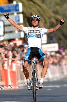 Alberto Contador (Spanien Discovery Channel) - Gewinner der 7. Etappe und der Gesamtwertung bei Paris Nizza 2007 - Radsport Herren Paris Nizza 2007, ProTour, Straßenradsport, Straße, Rad Einzelbild 7. Etappe: Nice - Nice Freude, Radsport Herren Paris Nizza 2007, ProTour, Straßenradsport, Straße, Rad Einzelbild 7. Etappe: Nice - Nice Freude,
