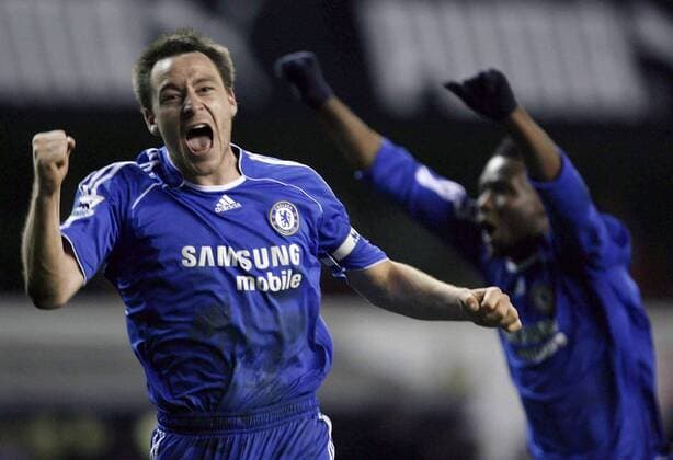 John Terry (Chelsea) - Schlußjubel - EDITORIAL USE ONLY. No use with unauthorised audio, video, data, fixture lists, club league logos or live services. Online in-match use limited to 120 images, no video emulation. No use in betting, games or single club league player publications. Fußball Herren FA Cup 2006 2007, Englischer Pokal, Pokalspiel, Chelsea FC London Einzelbild London Freude, Begeisterung, Fußball Herren FA Cup 2006 2007, Englischer Pokal, Pokalspiel, Chelsea FC London Einzelbild London Freude, Begeisterung,