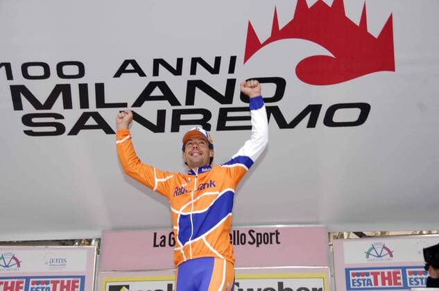 Oscar Freire (Spanien Rabobank) - Sieger des Frühjahrsklassikers Mailand - San Remo 2007 - Radsport Herren Mailand - San Remo 2007, Straßenradsport, Straße, Rad, ProTour Einzelbild Mailand - San Remo Freude, Begeisterung, Radsport Herren Mailand - San Remo 2007, Straßenradsport, Straße, Rad, ProTour Einzelbild Mailand - San Remo Freude, Begeisterung,