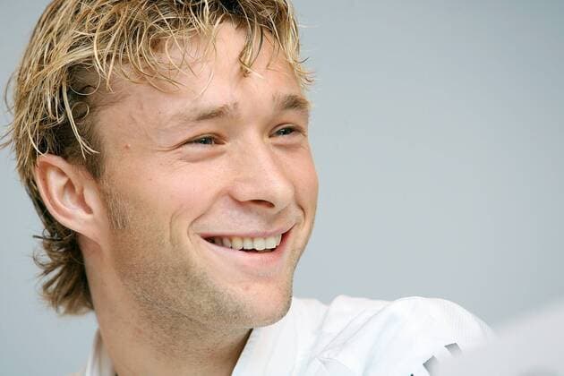 Simon Rolfes (Deutschland) gut gelaunt während der Pressekonferenz Fußball Länderspiel Herren Nationalmannschaft 2007, Pressekonferenz, Pressetermin, Vdig Porträt Düsseldorf Fußball Länderspiel Herren Nationalmannschaft 2007, Pressekonferenz, Pressetermin, Vdig Porträt Düsseldorf