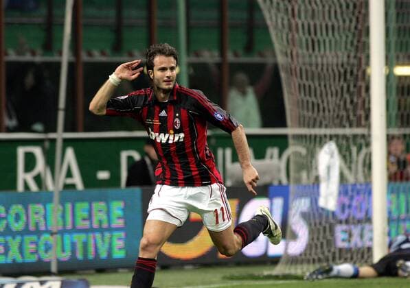 Alberto Gilardino (AC Mailand) - Torjubel - Fußball Herren Serie A 2006 2007, 1. Italienische Liga, AC Mailand Einzelbild Mailand Fußball Herren Serie A 2006 2007, 1. Italienische Liga, AC Mailand Einzelbild Mailand