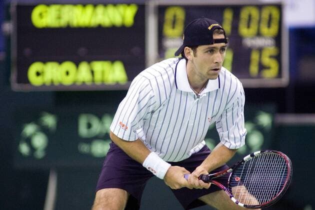 Benjamin Becker (Deutschland) Tennis Herren Davis Cup 2007, DavisCup Einzelbild Krefeld Tennis Herren Davis Cup 2007, DavisCup Einzelbild Krefeld