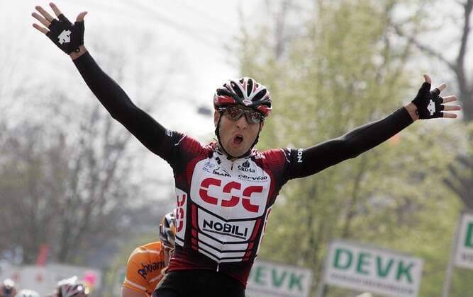 Juan Jose Haedo (Argentinien CSC) gewinnt Rund um Köln 2007 Radsport Herren 92. Rund um Köln 2007, Straßenradsport, Straße, Rad, Einzelbild Köln Freude, Begeisterung, Radsport Herren 92. Rund um Köln 2007, Straßenradsport, Straße, Rad, Einzelbild Köln Freude, Begeisterung,