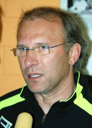 Trainer Norbert Schlegel (Bayreuth) im Interview Fußball Herren Oberliga Bayern 2006 2007, Bayernliga, 4. Liga, SpVgg Bayreuth Porträt Aufnahmedatum geschätzt Bayreuth Fußball Herren Oberliga Bayern 2006 2007, Bayernliga, 4. Liga, SpVgg Bayreuth Porträt Aufnahmedatum geschätzt Bayreuth
