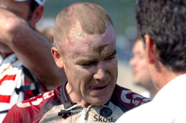 Stuart O Grady (Australien CSC) sind die Spuren seines Sieges bei Paris Roubaix 2007 anzusehen -  Radsport Herren Paris Roubaix 2007, ProTour, Straßenradsport, Straße, Rad, Porträt Erschöpfung, Radsport Herren Paris Roubaix 2007, ProTour, Straßenradsport, Straße, Rad, Porträt Erschöpfung,