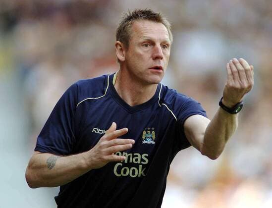 Trainer Stuart Pearce (Manchester City) gibt Anweisungen -  Fußball Herren English Premier League 2006 2007, 1. Englische Liga, Manchester City Einzelbild London Fußball Herren English Premier League 2006 2007, 1. Englische Liga, Manchester City Einzelbild London