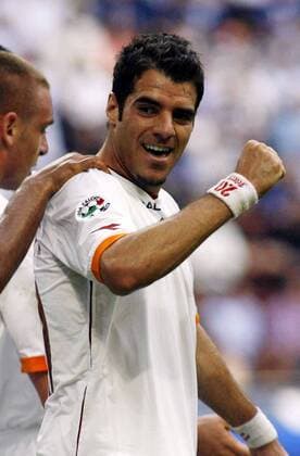 Simone Perrotta (AS Rom) - Torjubel -  Fußball Herren Serie A 2006 2007, 1. Italienische Liga, AS Rom, Roma Gruppe Mailand Freude, Fußball Herren Serie A 2006 2007, 1. Italienische Liga, AS Rom, Roma Gruppe Mailand Freude,