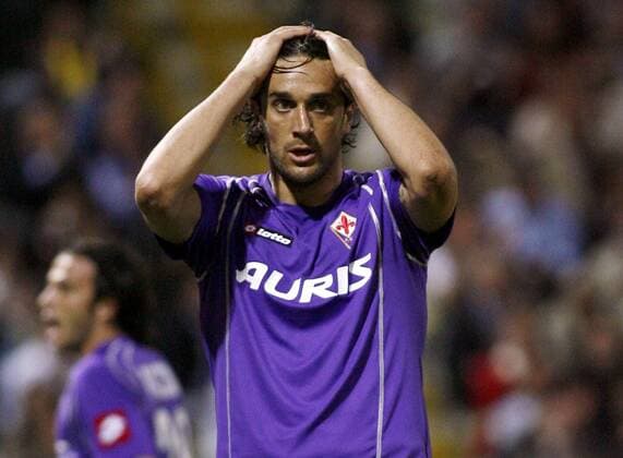 Luca Toni (AC Florenz) enttäuscht -  Fußball Herren Serie A 2006 2007, 1. Italienische Liga, ACF Fiorentina Einzelbild Parma Verzweiflung, Enttäuschung, Fußball Herren Serie A 2006 2007, 1. Italienische Liga, ACF Fiorentina Einzelbild Parma Verzweiflung, Enttäuschung,