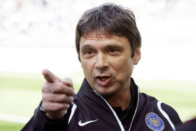 Trainer Karsten Heine (Hertha) gibt Anweisungen Fußball 1. BL Herren Saison 2006 2007, Hertha BSC Berlin Porträt Berlin Fußball 1. BL Herren Saison 2006 2007, Hertha BSC Berlin Porträt Berlin