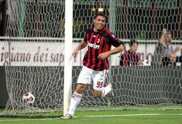 Ronaldo (AC Mailand) - Torjubel - Fußball Herren Serie A 2006 2007, 1. Italienische Liga, AC Mailand, Milan Einzelbild Mailand Freude, Fußball Herren Serie A 2006 2007, 1. Italienische Liga, AC Mailand, Milan Einzelbild Mailand Freude,