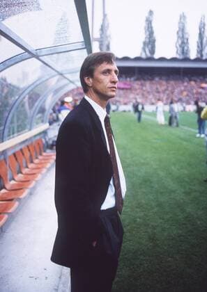 Trainer Johan Cruyff (FC Barcelona) Fußball Herren Primera Division 1995 1996, 1. Spanische Liga, FC Barcelona, Barca Einzelbild Aufnahmedatum geschätzt Barcelona Fußball Herren Primera Division 1995 1996, 1. Spanische Liga, FC Barcelona, Barca Einzelbild Aufnahmedatum geschätzt Barcelona
