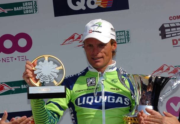 Danilo di Luca (Italien Liquigas) - Sieger der Lüttich Bastogne Lüttich Rundfahrt 2007 -  Radsport Herren 93. Lüttich Bastogne Lüttich Rundfahrt 2007, ProTour Straßenradsport, Straße, Rad Einzelbild Lüttich Radsport Herren 93. Lüttich Bastogne Lüttich Rundfahrt 2007, ProTour Straßenradsport, Straße, Rad Einzelbild Lüttich