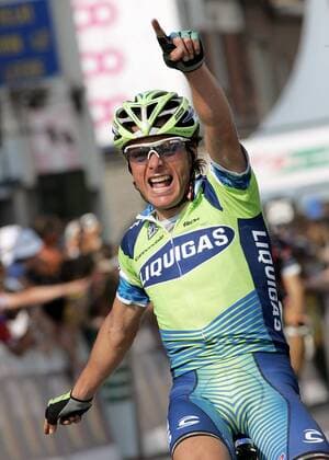 Danilo di Luca (Italien Liquigas) gewinnt Lüttich Bastogne Lüttich 2007 Radsport Herren 93. Lüttich Bastogne Lüttich 2007, ProTour, Straßenradsport, Straße, Rad, Vdig Einzelbild Lüttich Freude, Begeisterung, Radsport Herren 93. Lüttich Bastogne Lüttich 2007, ProTour, Straßenradsport, Straße, Rad, Vdig Einzelbild Lüttich Freude, Begeisterung,