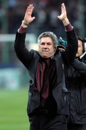 Trainer Carlo Ancelotti (AC Mailand) - Schlussjubel - Fußball EC 1 Herren Champions League 2006 2007, Halbfinale, AC Mailand, Milan, Einzelbild Mailand Freude, Fußball EC 1 Herren Champions League 2006 2007, Halbfinale, AC Mailand, Milan, Einzelbild Mailand Freude,