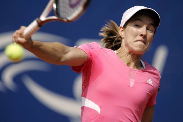 Justine Henin (Belgien) Tennis Damen Qatar Telecom German Open 2007, WTA Tour Einzelbild Berlin Dynamik, Tennis Damen Qatar Telecom German Open 2007, WTA Tour Einzelbild Berlin Dynamik,