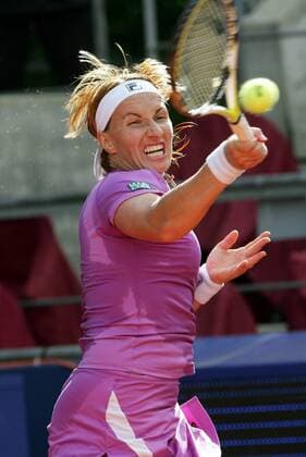 Svetlana Kuznetzova (Rußland) Tennis Damen Qatar Telecom German Open 2007, WTA Tour Einzelbild Hundekehle Berlin Dynamik, Anstrengung, Tennis Damen Qatar Telecom German Open 2007, WTA Tour Einzelbild Hundekehle Berlin Dynamik, Anstrengung,