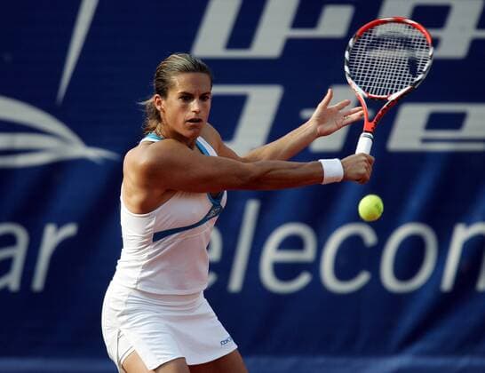 Amelie Mauresmo (Frankreich) Tennis Damen Qatar Telecom German Open 2007, WTA Tour Einzelbild Berlin Dynamik, Tennis Damen Qatar Telecom German Open 2007, WTA Tour Einzelbild Berlin Dynamik,