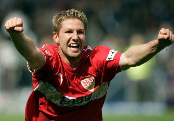 Thomas Hitzlsperger (Stuttgart) - Torjubel Fußball 1. BL Herren Saison 2006 2007, VfB Stuttgart Einzelbild Bochum Freude, Fußball 1. BL Herren Saison 2006 2007, VfB Stuttgart Einzelbild Bochum Freude,