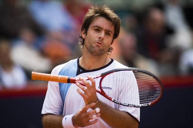 Augustin Calleri (Argentinien) enttäuscht Tennis Herren Masters Series 2007, ATP Tour, Am Hamburger Rothenbaum Einzelbild Hamburg Enttäuschung, Tennis Herren Masters Series 2007, ATP Tour, Am Hamburger Rothenbaum Einzelbild Hamburg Enttäuschung,