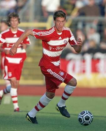 Sandro Wagner (Bayern) am Ball Fußball Herren Test 2007 2008, Testspiel, Freundschaftsspiel, FC Bayern München Einzelbild Ulm Fußball Herren Test 2007 2008, Testspiel, Freundschaftsspiel, FC Bayern München Einzelbild Ulm