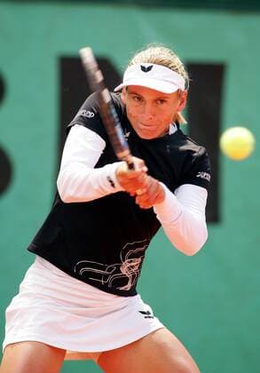 Sybille Bammer (Österreich) Tennis Damen French Open 2007, WTA Tour, Grand Slam Einzelbild Roland Garros Paris Dynamik, Tennis Damen French Open 2007, WTA Tour, Grand Slam Einzelbild Roland Garros Paris Dynamik,